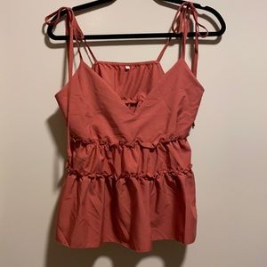 Rose Colored Tank Top